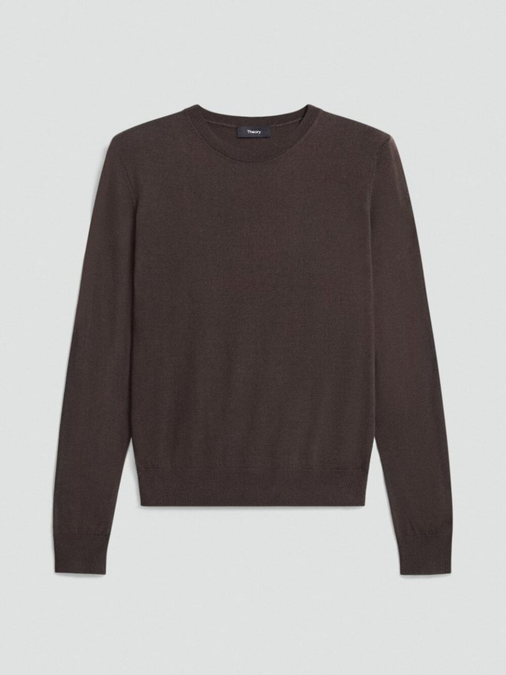 NWT Theory Cacao Crewneck Sweater in Regal Wool Size S
